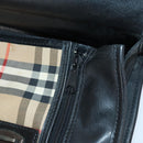 Burberrys Nova Check Garment Cover Canvas Leather Beige Gold Auth bs30652-21