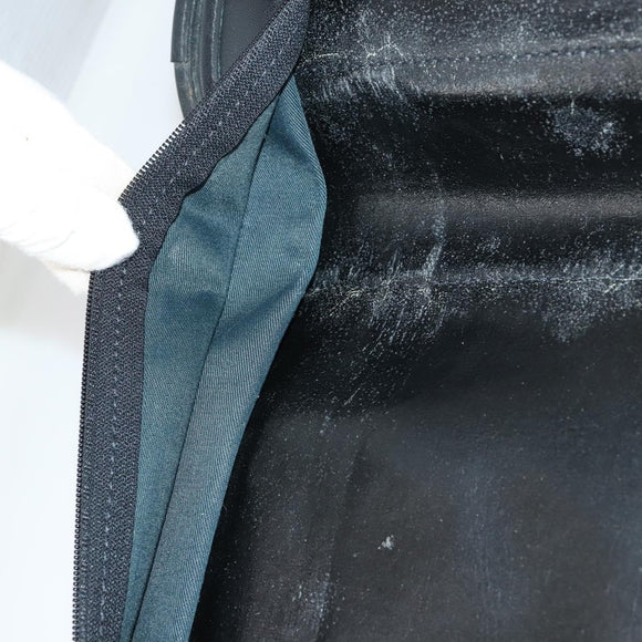 Burberrys Nova Check Garment Cover Canvas Leather Beige Gold Auth bs30652