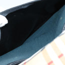 Burberrys Nova Check Garment Cover Canvas Leather Beige Gold Auth bs30652-25