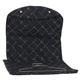 CHANEL Travel line Garment Cover Nylon Black CC Auth bs30653