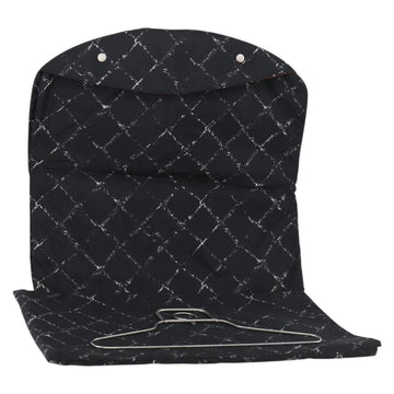 CHANEL Travel line Garment Cover Nylon Black CC Auth bs30653