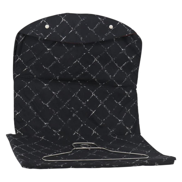 CHANEL Travel line Garment Cover Nylon Black CC Auth bs30653