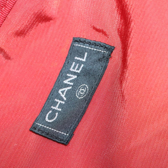 CHANEL Travel line Garment Cover Nylon Black CC Auth bs30653