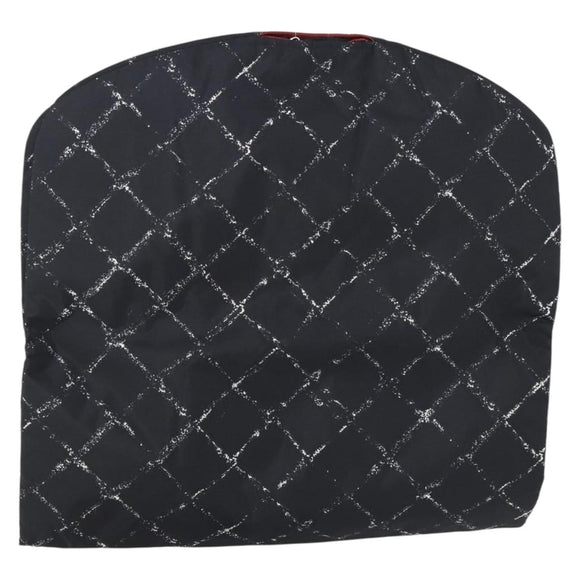 CHANEL Travel line Garment Cover Nylon Black CC Auth bs30653