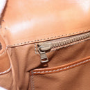 CELINE Macadam Canvas Hand Bag PVC Leather Brown Gold Auth bs30654-20