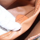 CELINE Macadam Canvas Handtasche PVC Leder Braun Gold Auth bs30654-12