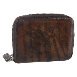 Berluti Wallet Leather Brown Auth bs30656
