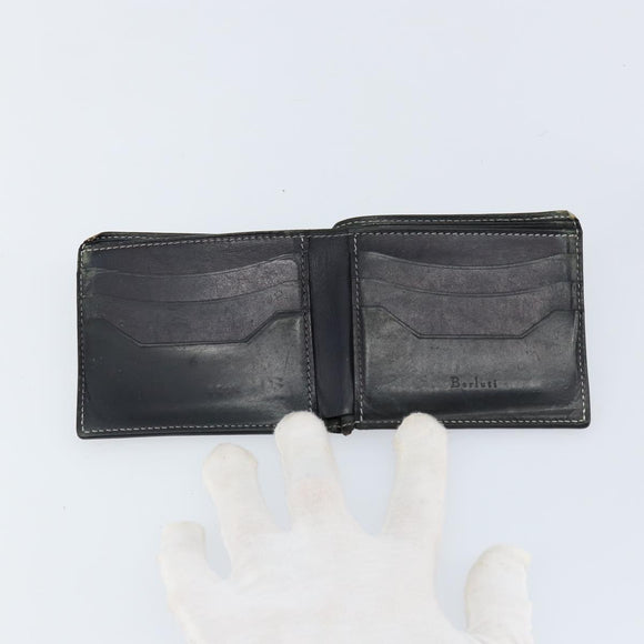 Berluti Wallet Leather Brown Auth bs30657