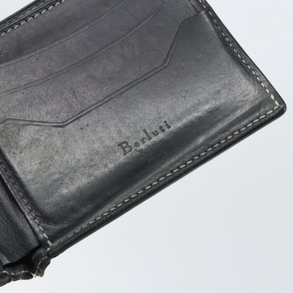 Berluti Wallet Leather Brown Auth bs30657