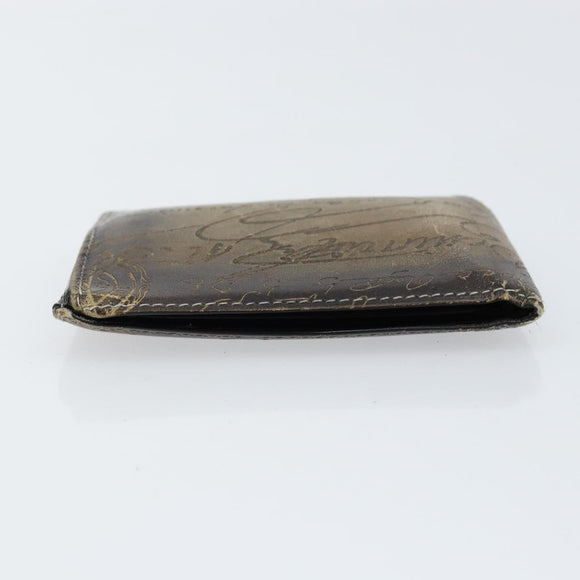 Berluti Wallet Leather Brown Auth bs30657