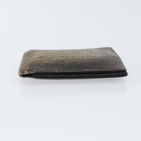 Berluti Wallet Leather Brown Auth bs30657