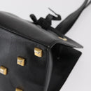 Salvatore Ferragamo Shoulder Bag Leather Gold Black Auth bs30658-11