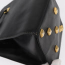 Salvatore Ferragamo Shoulder Bag Leather Gold Black Auth bs30658-12