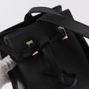 Salvatore Ferragamo Shoulder Bag Leather Gold Black Auth bs30658-14