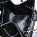 Salvatore Ferragamo Shoulder Bag Leather Gold Black Auth bs30658-16