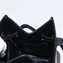 Salvatore Ferragamo Shoulder Bag Leather Gold Black Auth bs30658-17