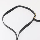 Salvatore Ferragamo Shoulder Bag Leather Gold Black Auth bs30658-8