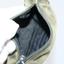 PRADA Pouch Nylon 5 Set Red Khaki Auth bs30659-16