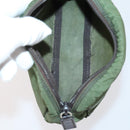 PRADA Pouch Nylon 5 Set Red Khaki Auth bs30659-26