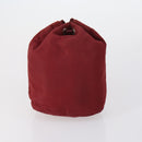 PRADA Pouch Nylon 5 Set Red Khaki Auth bs30659-3