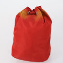 PRADA Pouch Nylon 5 Set Red Khaki Auth bs30659-8