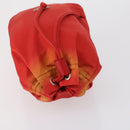 PRADA Pouch Nylon 5 Set Red Khaki Auth bs30659-9