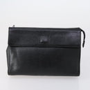 Burberrys Nova Check Clutch Bag Canvas Leather 5 Set Beige Black Auth bs30660-23