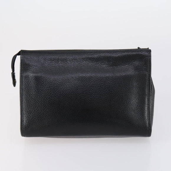 Burberrys Nova Check Clutch Bag Canvas Leather 5 Set Beige Black Auth bs30660