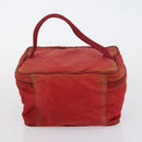 PRADA Hand Bag Nylon 2 Set Red White Auth bs30661-11