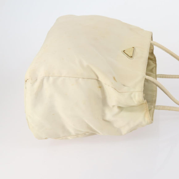 PRADA Hand Bag Nylon 2 Set Red White Auth bs30661