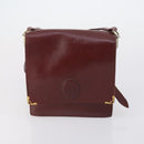 Ferragamo Gucci Cartier Burberrys Bag Leather Coated 4 Set Bordeaux Auth bs30663-20