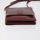Ferragamo Gucci Cartier Burberrys Bag Leather Coated 4 Set Bordeaux Auth bs30663-24