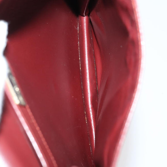 Ferragamo Gucci Cartier Burberrys Bag Leather Coated 4 Set Bordeaux Auth bs30663