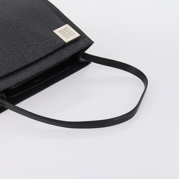 GIVENCHY Shoulder Bag Leather 2 Set Navy Black Auth bs30664