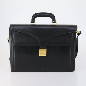 BALLY Hand Bag Leather 3 Set Black Auth bs30665 - 0