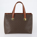 CELINE Macadam Canvas Hand Bag Coated Canvas 3 Set Brown Black Auth bs30666-10