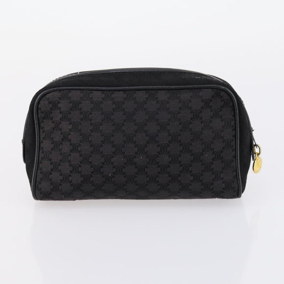 CELINE Macadam Canvas Hand Bag Coated Canvas 3 Set Brown Black Auth bs30666