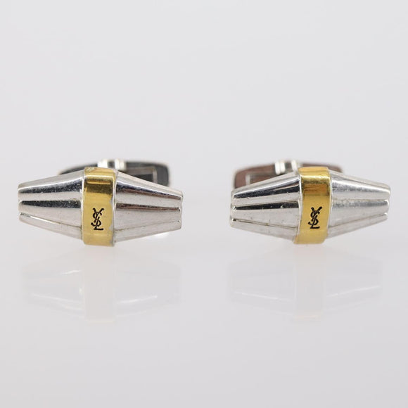 SAINT LAURENT Earring metal 6 Set Gold Silver Auth bs30667