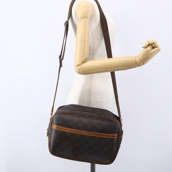 LOUIS VUITTON Monogram Reporter PM Shoulder Bag M45254 LV Auth bs30668