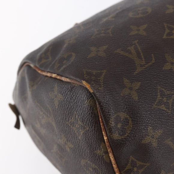 LOUIS VUITTON Monogram Speedy 25 Hand Bag M41528 LV Auth bs30677