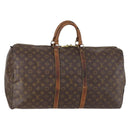 LOUIS VUITTON Monogram Keepall 55 Boston Bag M41424 LV Auth bs30681-1
