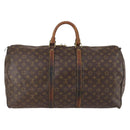 LOUIS VUITTON Monogram Keepall 55 Boston Bag M41424 LV Auth bs30681-2