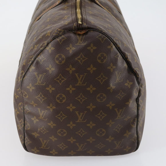 LOUIS VUITTON Monogram Keepall 55 Boston Bag M41424 LV Auth bs30681