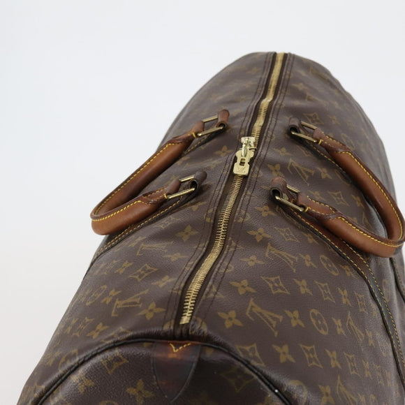 LOUIS VUITTON Monogram Keepall 55 Boston Bag M41424 LV Auth bs30681
