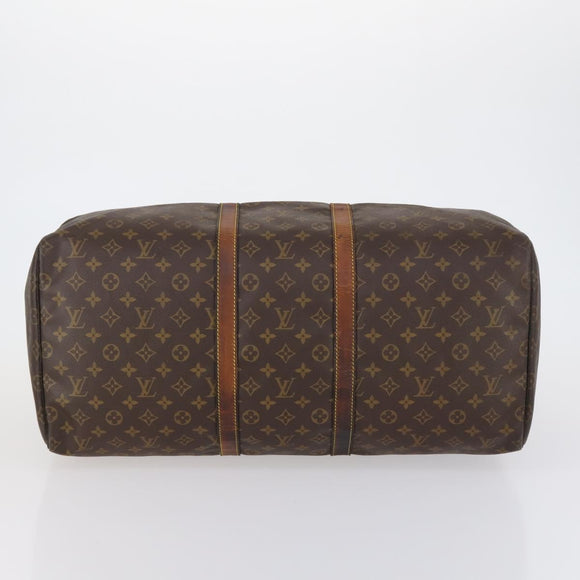 LOUIS VUITTON Monogram Keepall 55 Boston Bag M41424 LV Auth bs30681
