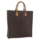 LOUIS VUITTON Monogram Sac Plat Hand Bag M51140 LV Auth bs30682-1