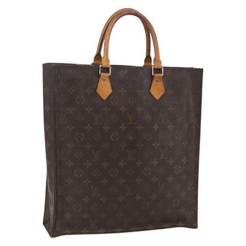 LOUIS VUITTON Monogram Sac Plat Hand Bag M51140 LV Auth bs30682