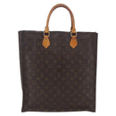 LOUIS VUITTON Monogram Sac Plat Hand Bag M51140 LV Auth bs30682-13