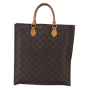 LOUIS VUITTON Monogram Sac Plat Hand Bag M51140 LV Auth bs30682-2