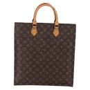 LOUIS VUITTON Monogram Sac Plat Hand Bag M51140 LV Auth bs30684-13